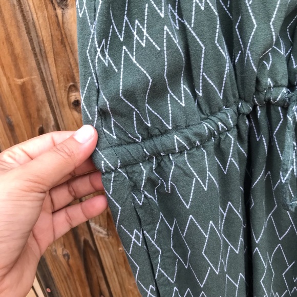 Merona triangle print green shorts romper - Picture 7 of 8
